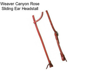 Weaver Canyon Rose Sliding Ear Headstall