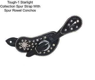 Tough-1 Starlight Collection Spur Strap With Spur Rowel Conchos