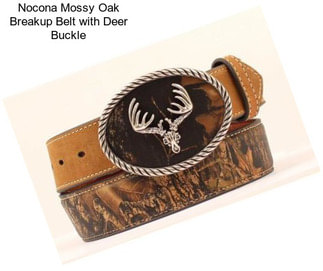 Nocona Mossy Oak Breakup Belt with Deer Buckle