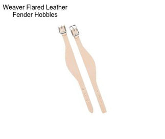 Weaver Flared Leather Fender Hobbles