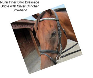 Nunn Finer Biko Dressage Bridle with Silver Clincher Browband