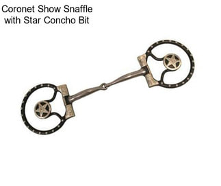 Coronet Show Snaffle with Star Concho Bit