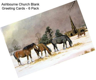 Ashbourne Church Blank Greeting Cards - 6 Pack