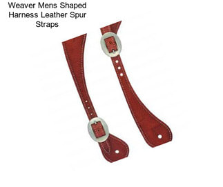 Weaver Mens Shaped Harness Leather Spur Straps