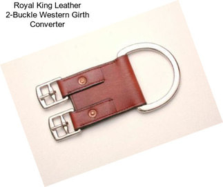 Royal King Leather 2-Buckle Western Girth Converter