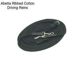 Abetta Ribbed Cotton Driving Reins