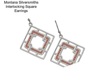 Montana Silversmiths Interlocking Square Earrings