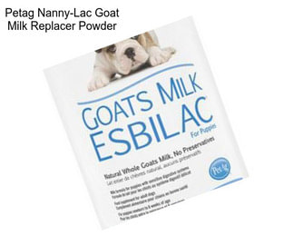 Petag Nanny-Lac Goat Milk Replacer Powder