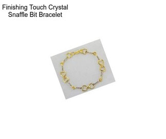 Finishing Touch Crystal Snaffle Bit Bracelet