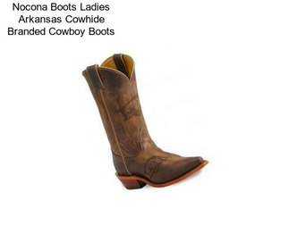 Nocona Boots Ladies Arkansas Cowhide Branded Cowboy Boots