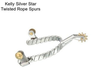 Kelly Silver Star Twisted Rope Spurs