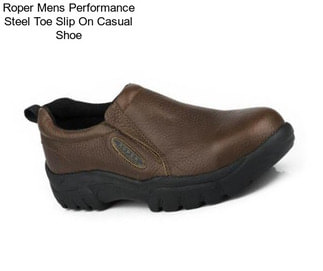 Roper Mens Performance Steel Toe Slip On Casual Shoe