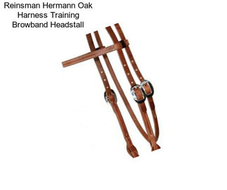 Reinsman Hermann Oak Harness Training Browband Headstall