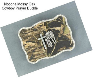 Nocona Mossy Oak Cowboy Prayer Buckle