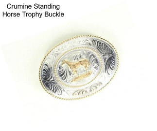 Crumine Standing Horse Trophy Buckle