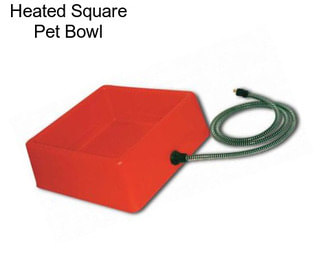 Heated Square Pet Bowl