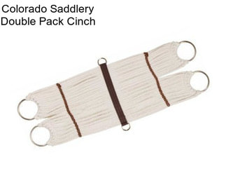 Colorado Saddlery Double Pack Cinch