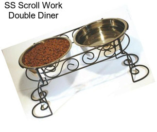 SS Scroll Work Double Diner