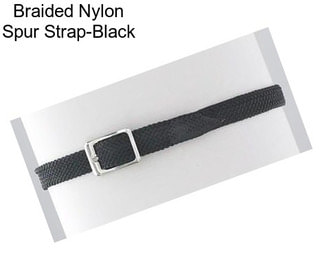 Braided Nylon Spur Strap-Black