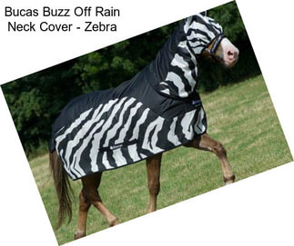 Bucas Buzz Off Rain Neck Cover - Zebra