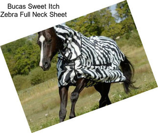 Bucas Sweet Itch Zebra Full Neck Sheet