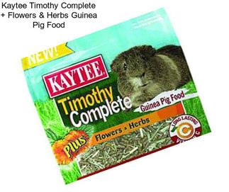 Kaytee Timothy Complete + Flowers & Herbs Guinea Pig Food