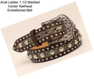 Ariat Ladies 1 1/2 Marbled Center Nailhead Embellished Belt