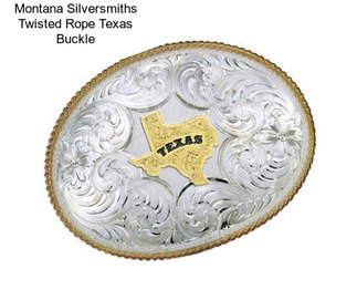 Montana Silversmiths Twisted Rope Texas Buckle