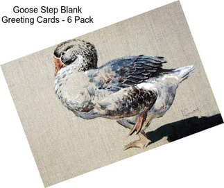 Goose Step Blank Greeting Cards - 6 Pack