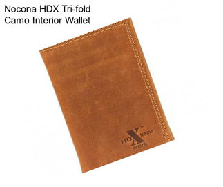 Nocona HDX Tri-fold Camo Interior Wallet