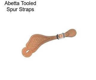 Abetta Tooled Spur Straps