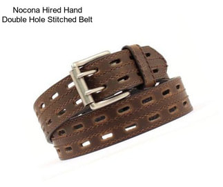 Nocona Hired Hand Double Hole Stitched Belt