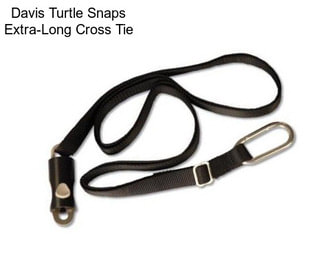 Davis Turtle Snaps Extra-Long Cross Tie