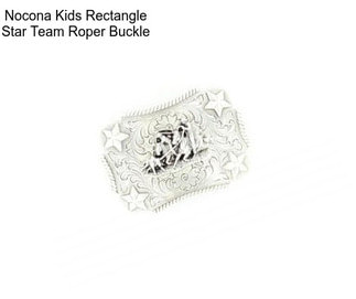 Nocona Kids Rectangle Star Team Roper Buckle