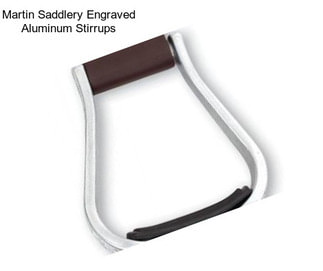 Martin Saddlery Engraved Aluminum Stirrups