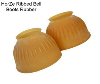 HorZe Ribbed Bell Boots Rubber