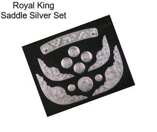 Royal King Saddle Silver Set