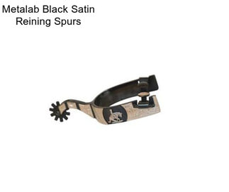 Metalab Black Satin Reining Spurs