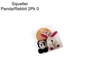 Squatter Panda/Rabbit 2Pk 0