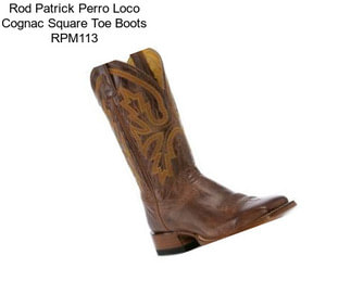Rod Patrick Perro Loco Cognac Square Toe Boots RPM113