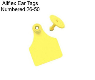 Allflex Ear Tags Numbered 26-50