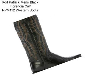 Rod Patrick Mens Black Florencia Calf RPM112 Western Boots