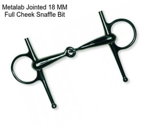 Metalab Jointed 18 MM Full Cheek Snaffle Bit