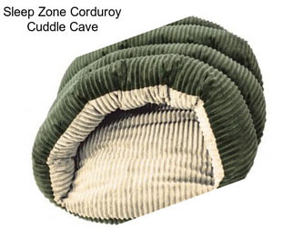 Sleep Zone Corduroy Cuddle Cave