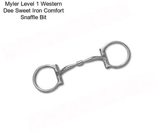 Myler Level 1 Western Dee Sweet Iron Comfort Snaffle Bit