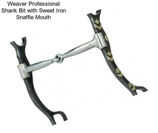 Weaver Professional Shank Bit with Sweet Iron Snaffle Mouth