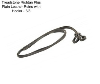 Treadstone Richtan Plus Plain Leather Reins with Hooks - 3/8\