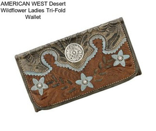 AMERICAN WEST Desert Wildflower Ladies Tri-Fold Wallet