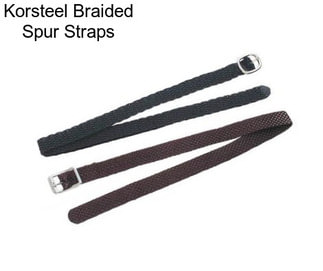 Korsteel Braided Spur Straps