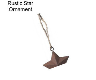 Rustic Star Ornament